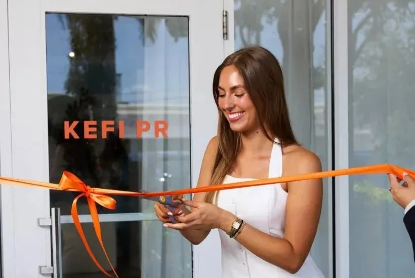 KEFI PR studio ribbon cutting in Dania Beach